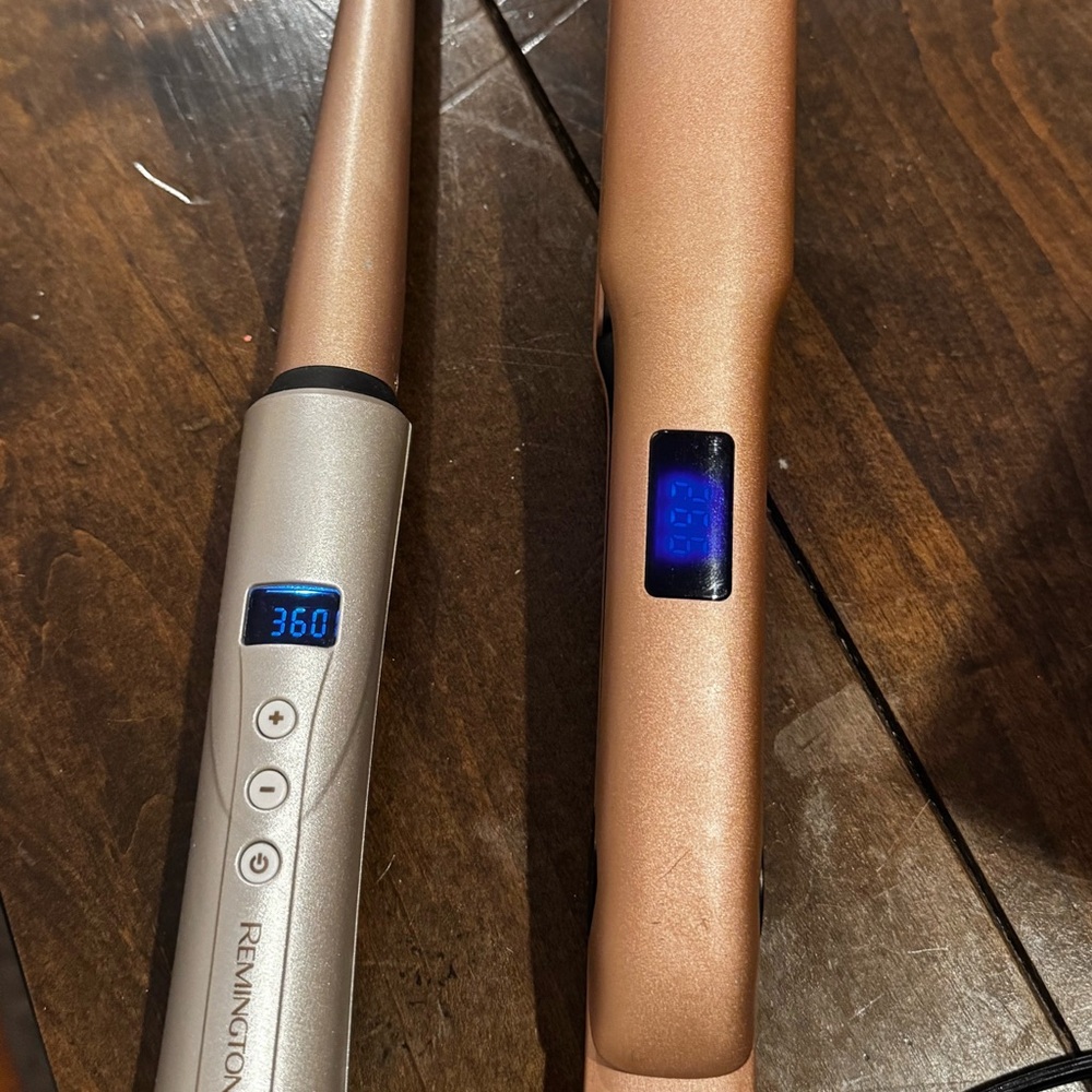 Remington Silver and Bronze Styling Duo with CHI hair straightener